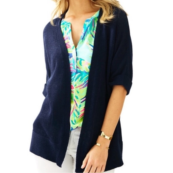 Lilly Pulitzer Harbour Kimono Cardigan - Picture 1 of 7